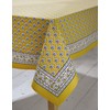 MySmartBuy Square Cotton Tablecloth - 52x52 Pink Squared Indian Hand