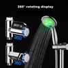 LED Display Water Shower Thermometer Rotatable Screen Waterproof Easy to