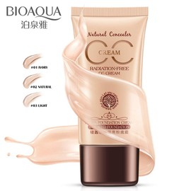CC Cream Radiation-Free Hydra Rejuvenating Isolated Foundation Natural Ingredients Fresh Makeup Moisturizing Safe Protection Nourishment 40g - 3 COLORS (NATURAL 6710)