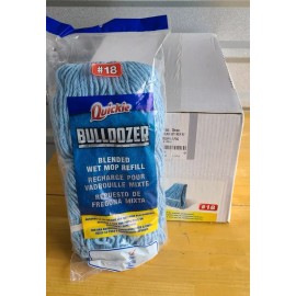 Quickie Bulldozer Blue Blended Cotton #18 Wet Mop Refills