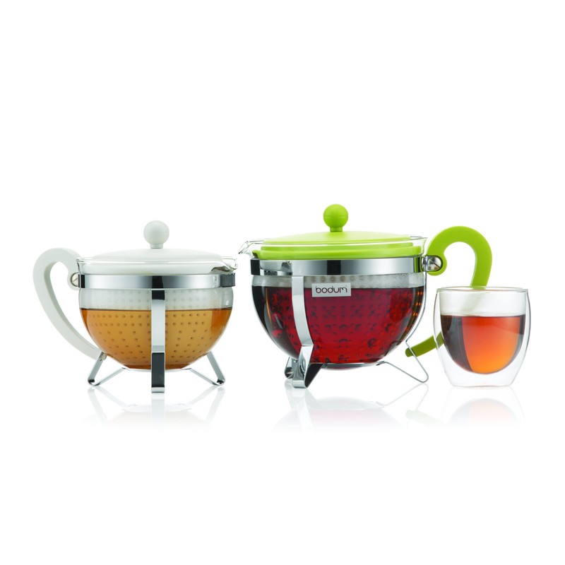 Bodum Chambord Tea Pot with Coloured Plastic Lid - 1.3