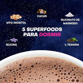 DOSE OF | Cacao con Magnesio para Dormir | Sin Melatonina | Sueño Profundo y Relajación | Glicina, Inositol, L-Teanina | Bebida en Polvo | Sin Azúcar,