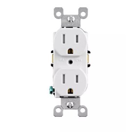 Leviton Tamper Resistant Duplex Outlet/receptacle W Ears Contractor Pack Of 10 T5248-WCP