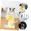 BIUDECO Elegant Glass Water Pitcher Cold Water Kettle Lid for