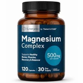 Premium Magnesium Citrate Capsules - Powerful 500mg Magnesium Oxide & Citrate Supplement - Helps Support Healthy Bones, Muscles, Teeth, Energy & Relax