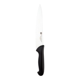 Sensei 10 Inch Chef Knife, 1 With Colored Coded Pins Kitchen Knife - High-Carbon, Stain-Resistant, Black German Steel Meat Knife, Ergonomic Handle, Restaurantware