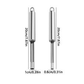 Apple Corer, Pack of 2 Cherries Cherry Pits Fruit Corer Corer Cherry Stainless Steel Corer Apple Corer Stainless Steel Corer Apple Cutter for Cherry Hawthorn and Red Dates