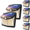 CLAONER Solar Lights Outdoor, [128 LED/6 Packs] Solar Motion Sensor
