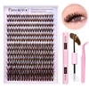 Pawotence Lash Extension Kit DIY 280pcs Brown Lash Clusters Eyelash