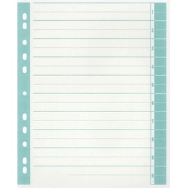 Trennblätter, farbig bedruckt Trennblätter exclusiv gn 100St