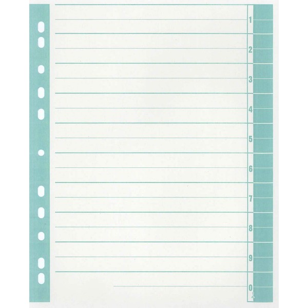 Trennblätter, farbig bedruckt Trennblätter exclusiv gn 100St