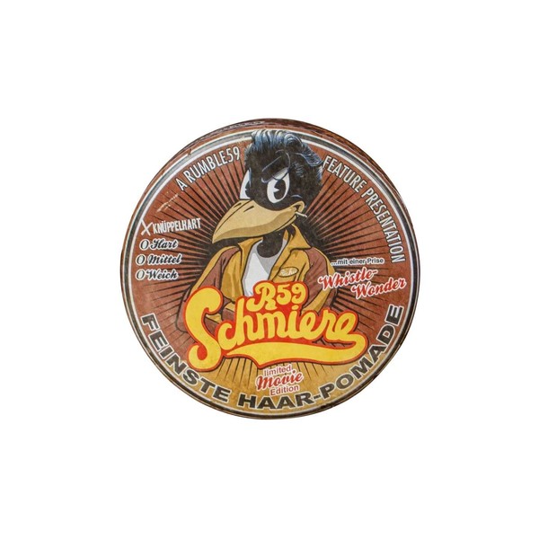 Rumble59 Schmiere Movie Edition Knüppelhart - The Wanderers - Pomade Men - Hair Wax Men for Strong Hair, Hair Styling Hair Wax Men Pomade 140 ml