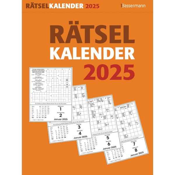 Rätselkalender 2025. Der beliebte Abreißkalender für alle Rätselfreunde