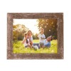 HomeRoots 14" X 18" Rustic Farmhouse Espresso Wood Frame