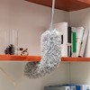 3 Packs Microfibre Duster, with Telescopic Rod, Washable, Bendable, Static