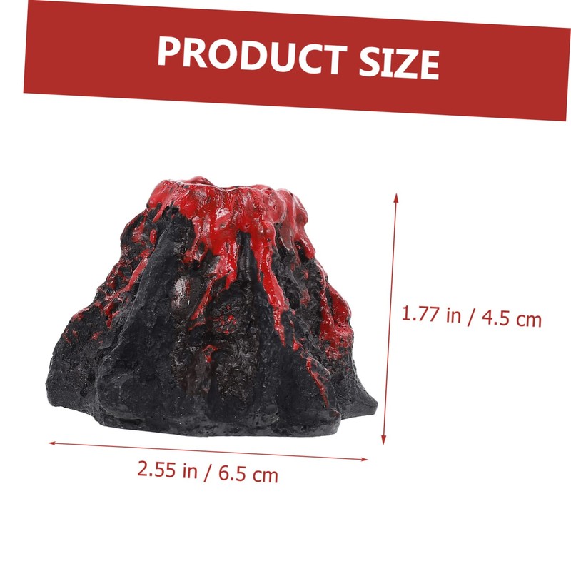 CORHAD Volcano Decoration Aquarium Bubbler Ornament for Fish Tank Landscaping