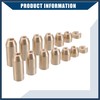 INFINAUTO Brass Wheel Spoke Balance Weights Refill / 14pcs/Set/Gold Tone