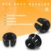 Uenhoy 30 Pcs Opened Snap Bushing 1/2" Mounting Dia Nylon