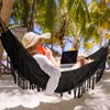 Bellzacasa Double Hammock, Heavy Duty 500 lb Load Capacity Tassels
