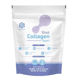 Fort-Core - Colágeno Hidrolizado en Polvo Efervescente Sabor Frambuesa - Colágeno Tipo 1 + Magnesio + Ácido Hialurónico + Coenzima Q10 + Astaxantina -