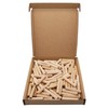 SKIR'CO (Pack of 100) Wooden Dowels 6x35mm Grooved Wood Dowels