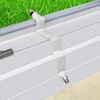 hb-digital 1x SAT Window Feed-Through Flat Flexible Nickel-Plated Contacts White