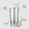 BlenderBottle Strada Tritan Shaker Bottle with Locking Lid, 28-Ounce, White