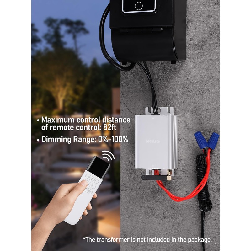 LEONLITE 120W AC Low Voltage Dimmer for Landscape Lighting, 12V-15V