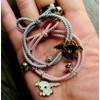Matching Bracelets for Couples Dragon Charm Bracelet Set His Hers