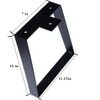 Osring 16 Inch Trapezoid Table Legs 2pcs, Solid Steel Furniture