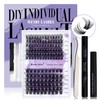DIY Lash Extension Set, Cluster Eyelash Extensions Set, Eyelash Clusters,