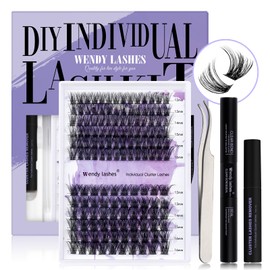 DIY Lash Extension Set, Cluster Eyelash Extensions Set, Eyelash Clusters, DIY Eyelash Kit, Lash Extension Cluster Set, Eyelash Extensions, DIY (C3+C9-C Curl)