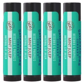 Savannah Bee Company Mint Julep Lip Balm, 0.15 onzas (paquete de 4)