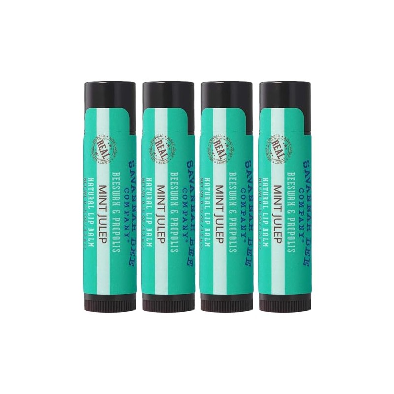 Savannah Bee Company Mint Julep Lip Balm, 0.15 onzas (paquete