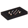 Velvet 7 Slots Ring Tray, Walfront Portable Earrings with Ring