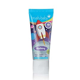 brush-baby Natural Blueberry Flavoured Rocket Toothpaste (3+ Years) 50ml Tube