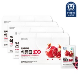 Yonsei Life & Health Yonsei Baekse Pomegranate Juice 100 70ml 30 pouches 4 boxes (Total 120 pouches) / 연세생활건강 연세백세 석류즙100 70ml 30포 4박스 (총 120포)