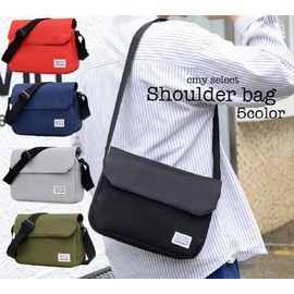 cmy select Men's Shoulder Bag, Crossbody Design, Plain, Logo, Simple, Compact, Small, Lightweight, navy