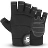 SAWANS Fingerless Working Gloves for Men Performance Heavy Duty Half-Finger