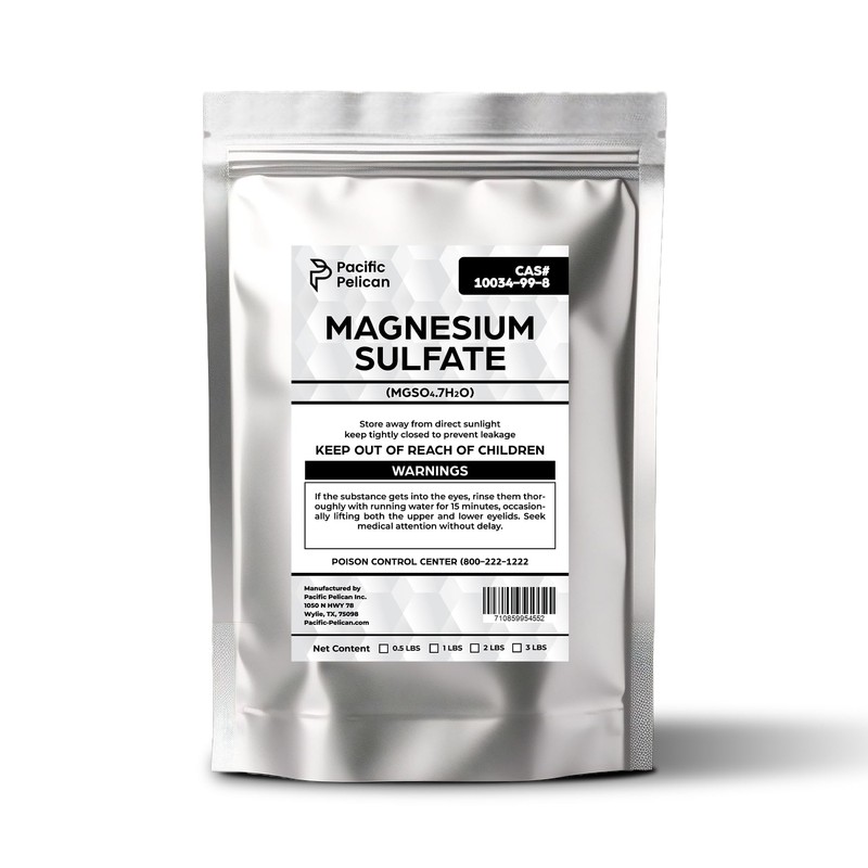 Pacific Pelican's Magnesium Sulfate (Epsom Salt) - Multi-Use: Plant Growth,