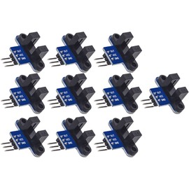TECNOIOT 10pcs IR Infrared Slotted Optical Speedometer Sensor Detection Optocoupler