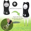 Geeorzo Golf Accessories, Retractable Golf Club Brush, Foldable Golf Divot