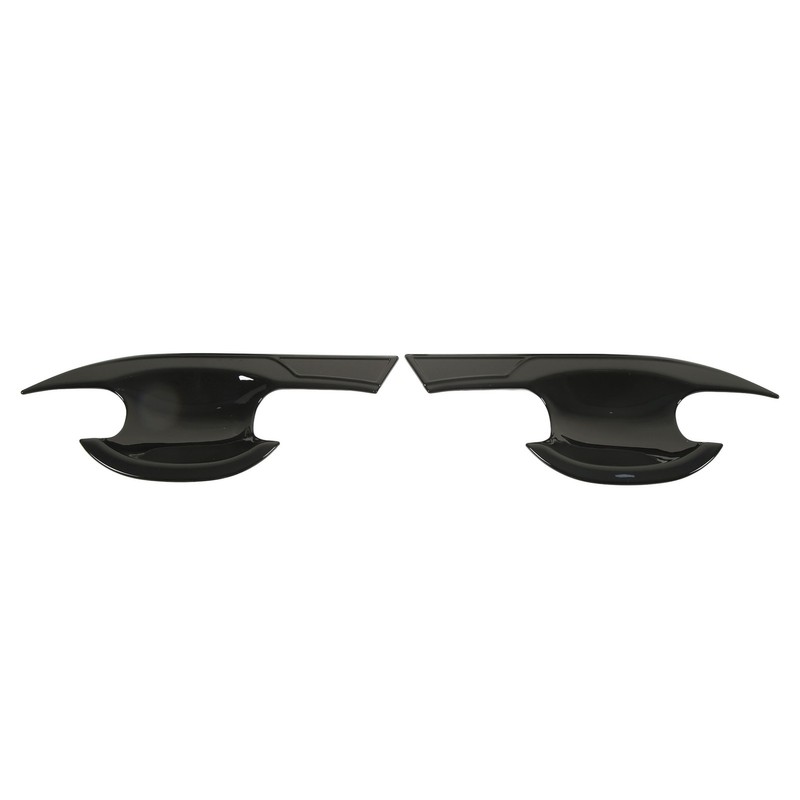 4PCs Car Exterior Door Handle Bowl Protector Glossy Black Cup