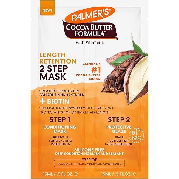 Palmer's Cocoa Butter & Biotin Length Retention 2-Step Hair Mask,
