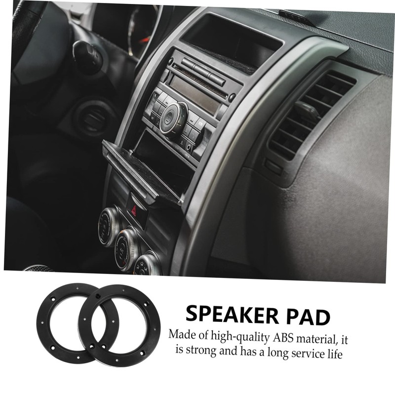 KONTONTY 4pairs Auto Speaker Spacer Adapter Rings Abs Speaker Washer