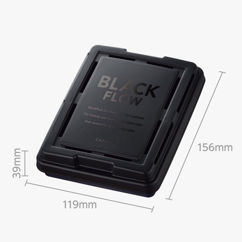 Harukado 3626 Carall Black Flow Box, Black, Silk