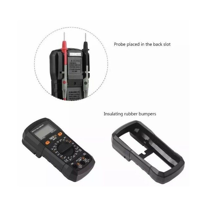 TACKLIFE Multimeter Electrical Tester 2000 Counts Manual-Ranging Amp Volt Meter