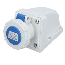 Industrial Power Connector IP67 Waterproof Dustproof 3 Core 16A 2P+E Surface Mounted Socket 220‑250V