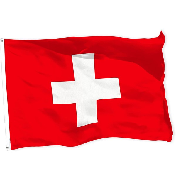 Cosymate Swiss Flag Switzerland Flag Schweizer Flagge Drapeau Suisse 3x5ft