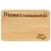 Spruchreif Bamboo Breakfast Board with Engraving for Mum, Bread Board